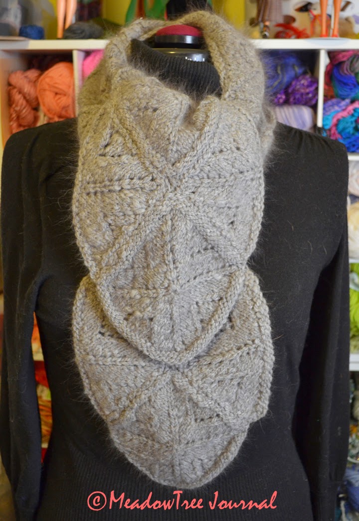 Spinning a Yarn-Gray Counterpane&nbsp;Scarf