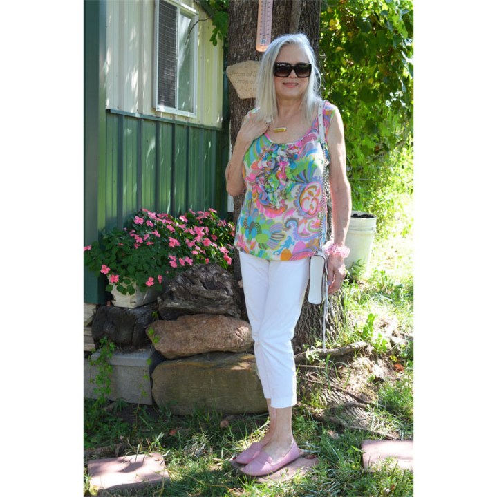 Trina Turk Silk Top: August’s Slow Fashion&nbsp;Linkup