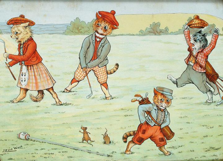 Style Imitating Art- a Series of illustrations by Louis&nbsp;Wain